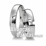 Alianças baratas de noivado 18k