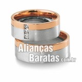 Alianças baratas em ouro 18k 750