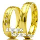 Alianças em ouro 18k para casamento