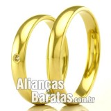 Alianças baratas de ouro 18k