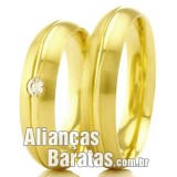 Alianças baratas de casamento e noivado