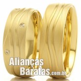 Alianças baratas 6.5mm foscas e lisas