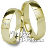 Alianças  baratas em  ouro 18k 750
