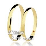 Alianças baratas em ouro 2.5mm