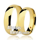 Alianças de casamento baratas 5mm