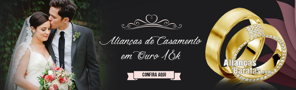 Aliança de Casamento em ouro 18k